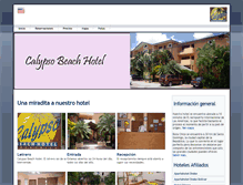 Tablet Screenshot of calypsobeachhotel.com
